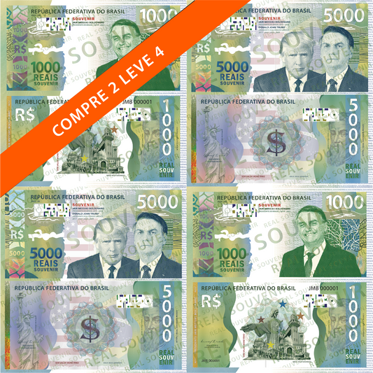 Jair Bolsonaro & Trump + Jair Bolsonaro COMPRE 2 LEVE 4